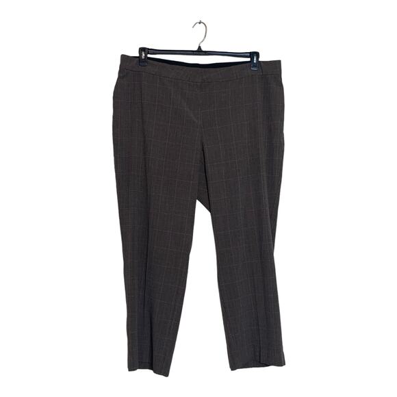 JM Collection brown plaid wide legs pants size 24W - Picture 5 of 7